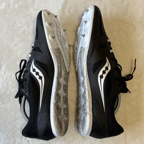 Saucony Racing Vendetta 3 Track Spike Running Shoe Mens Size 12.5 Black - Picture 6 of 12